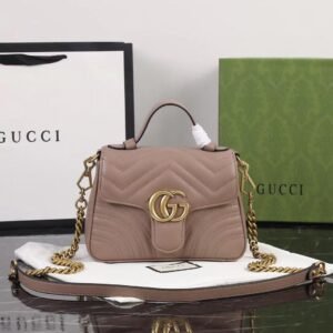 Gucci Marmont Top Handle Flap Bag