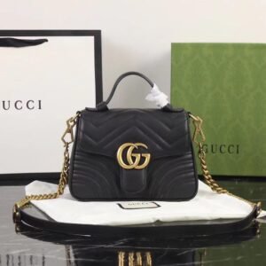 Gucci Marmont Top Handle Flap Bag