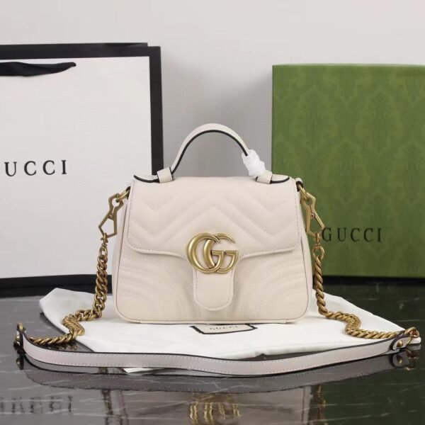 Gucci Marmont Top Handle Flap Bag