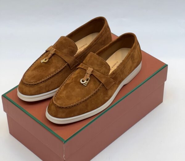 Loro Piana Summer Walk Suede Loafers