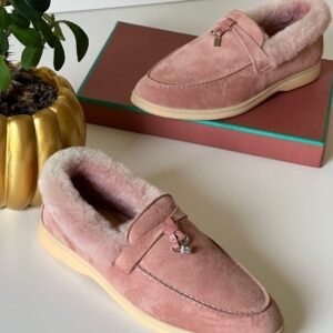 Loro Piana Winter Walk Suede Loafers