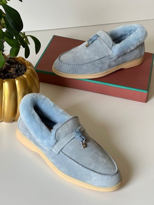 Loro Piana Winter Walk Suede Loafers