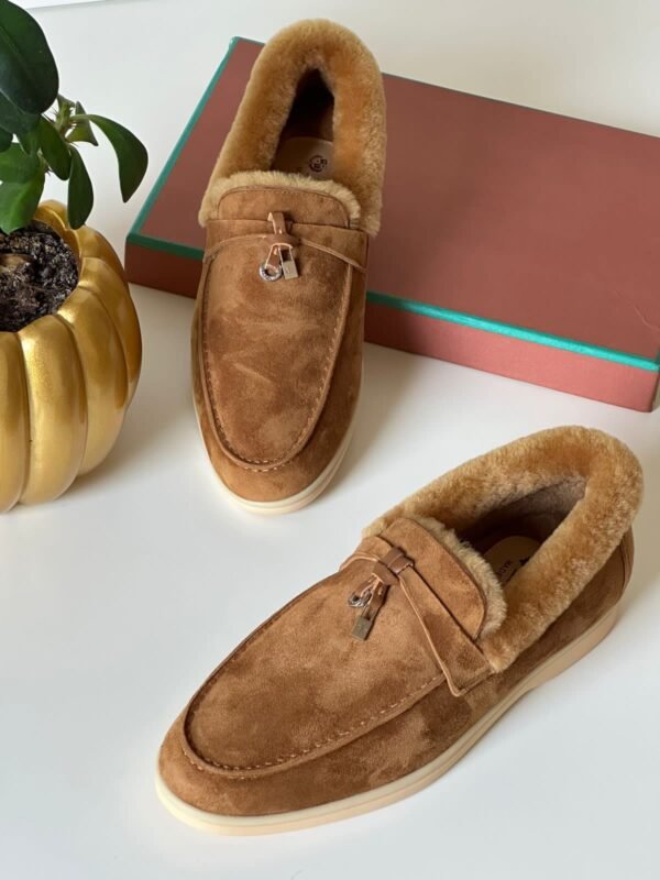 Loro Piana Winter Walk Suede Loafers