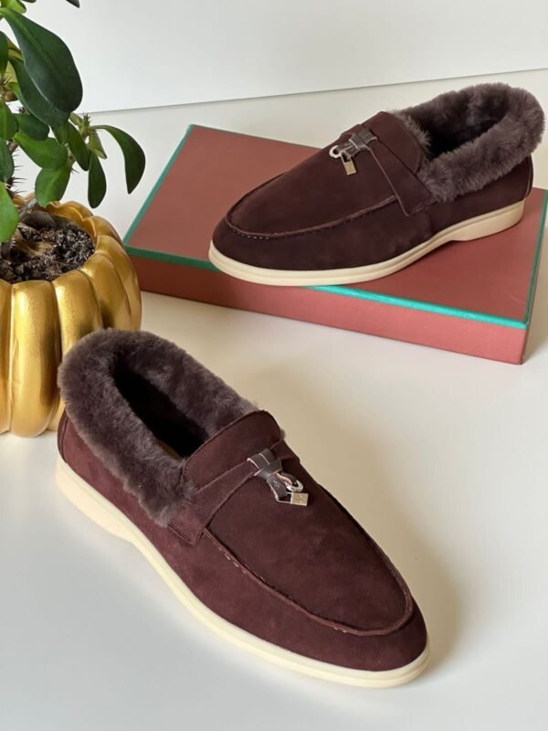 Loro Piana Winter Walk Suede Loafers