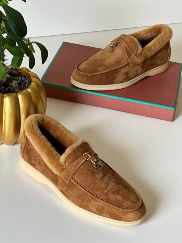Loro Piana Winter Walk Suede Loafers