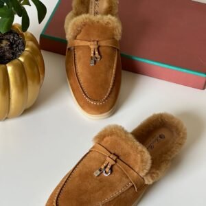 Loro Piana Winter Walk Suede Loafers
