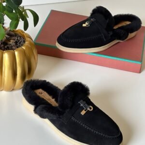 Loro Piana Winter Walk Suede Loafers