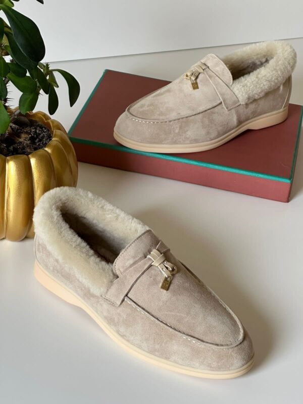 Loro Piana Winter Walk Suede Loafers