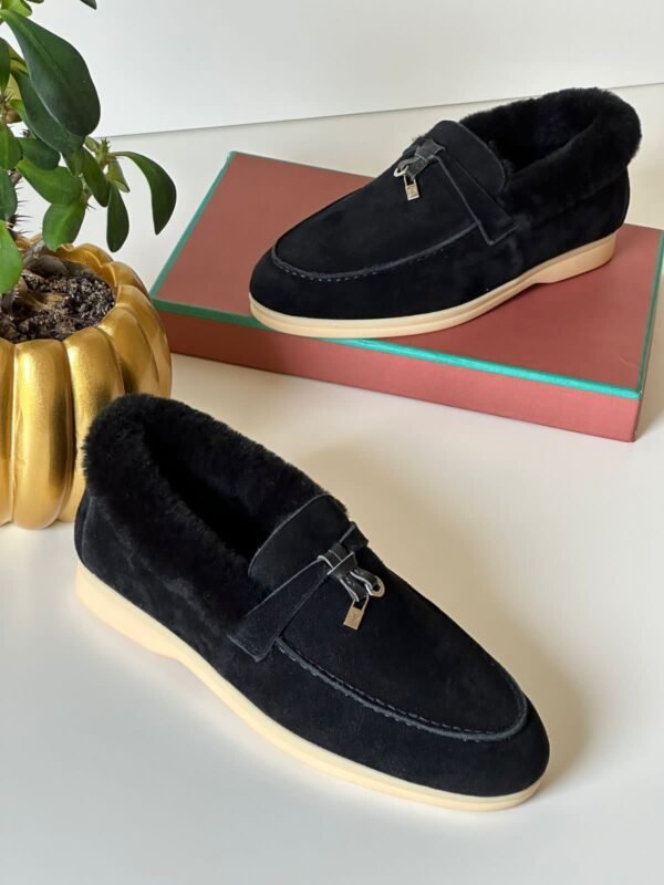 Loro Piana Winter Walk Suede Loafers